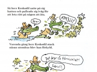 Herr Krokodil är mycket hungrig